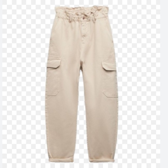 Zara Cargo Jeans Paperback Size 8 - Picture 2 of 10